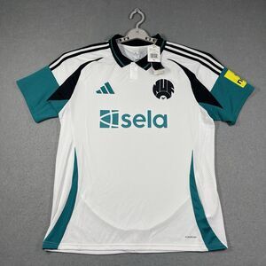 Newcastle United Jersey Mens XL White Green adidas Third Kit 24/25 Aeroready